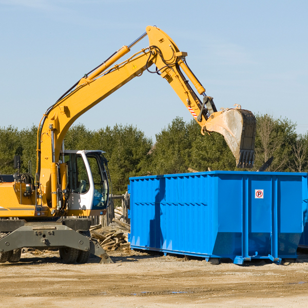 can i choose the location where the residential dumpster will be placed in Glendive Montana